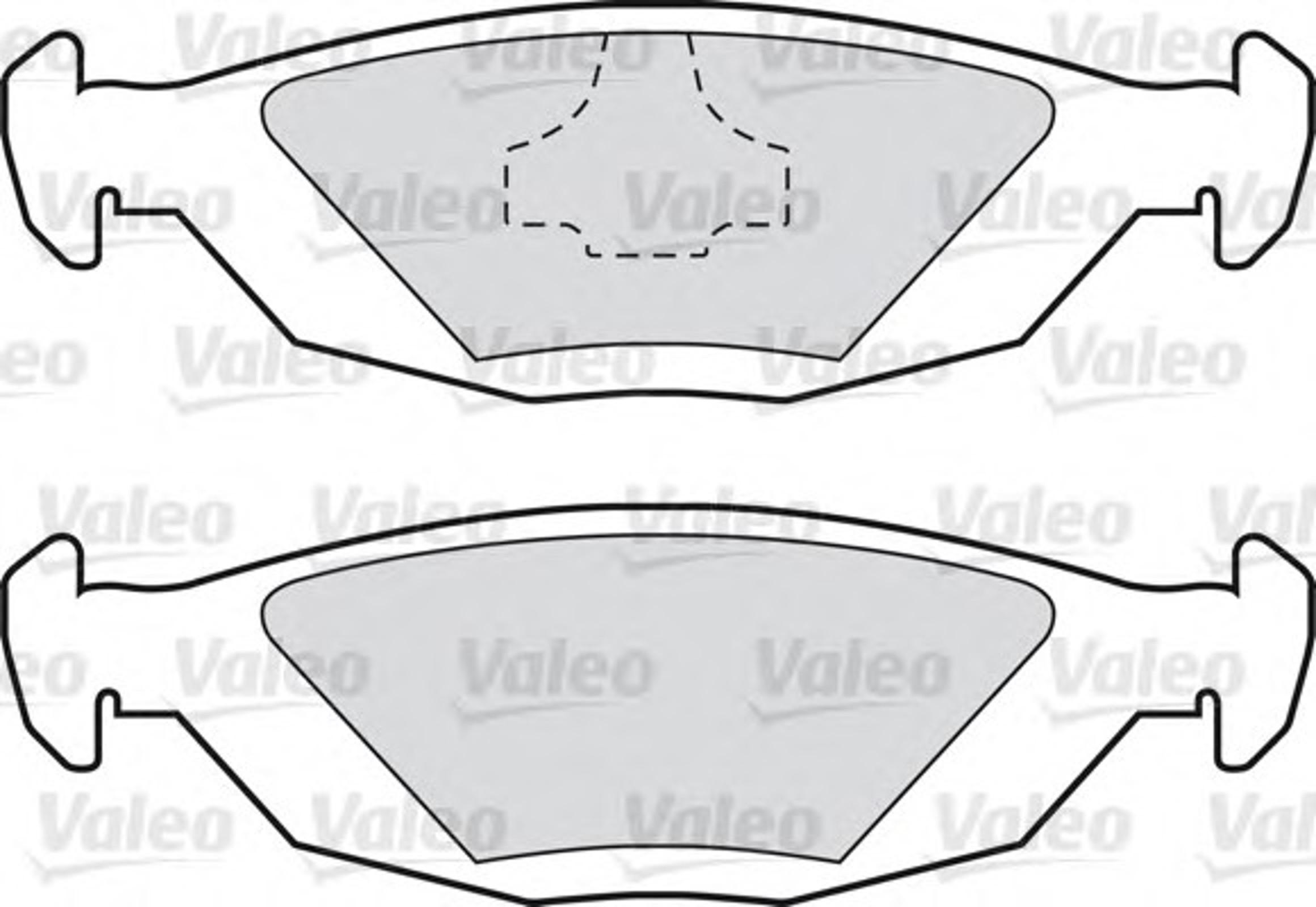 551698 VALEO Колодки тормозные дисковые