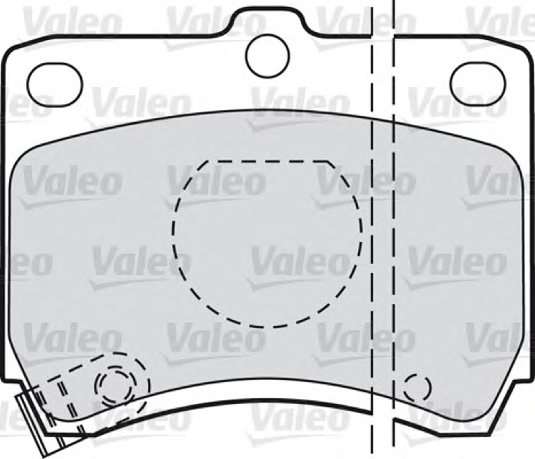 551736 VALEO Комплект тормозных колодок, дисковый тормоз