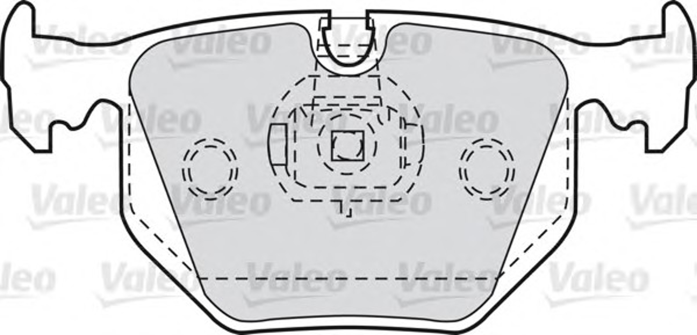 551752 VALEO Колодки тормозные дисковые