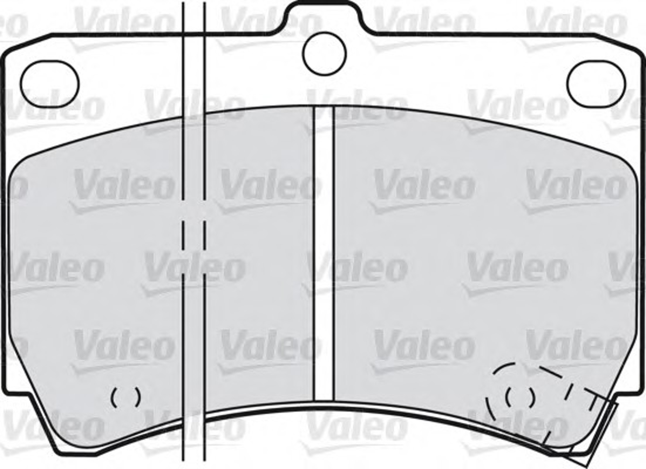 551773 VALEO Колодки тормозные дисковые