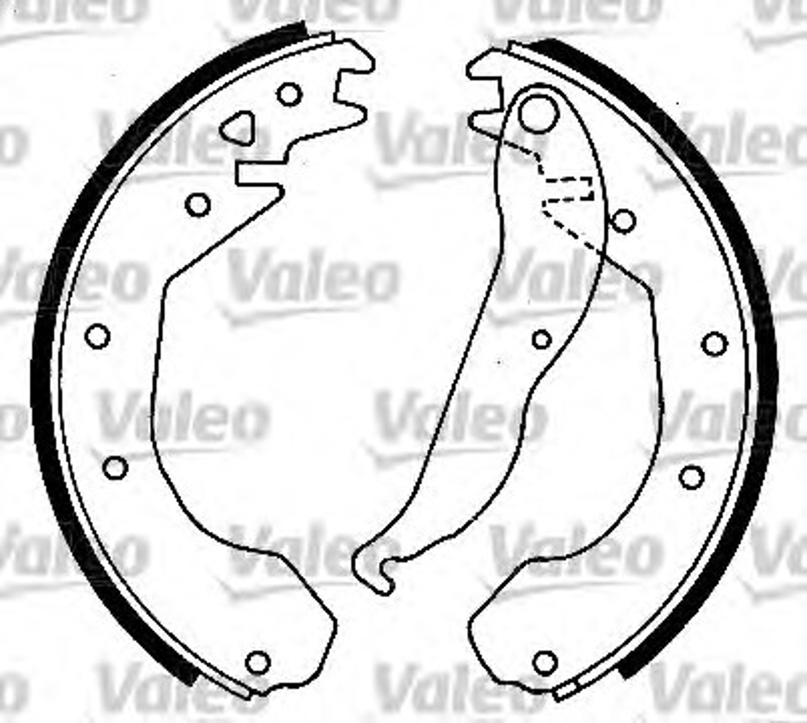 Комплект тормозных колодок VALEO 562058