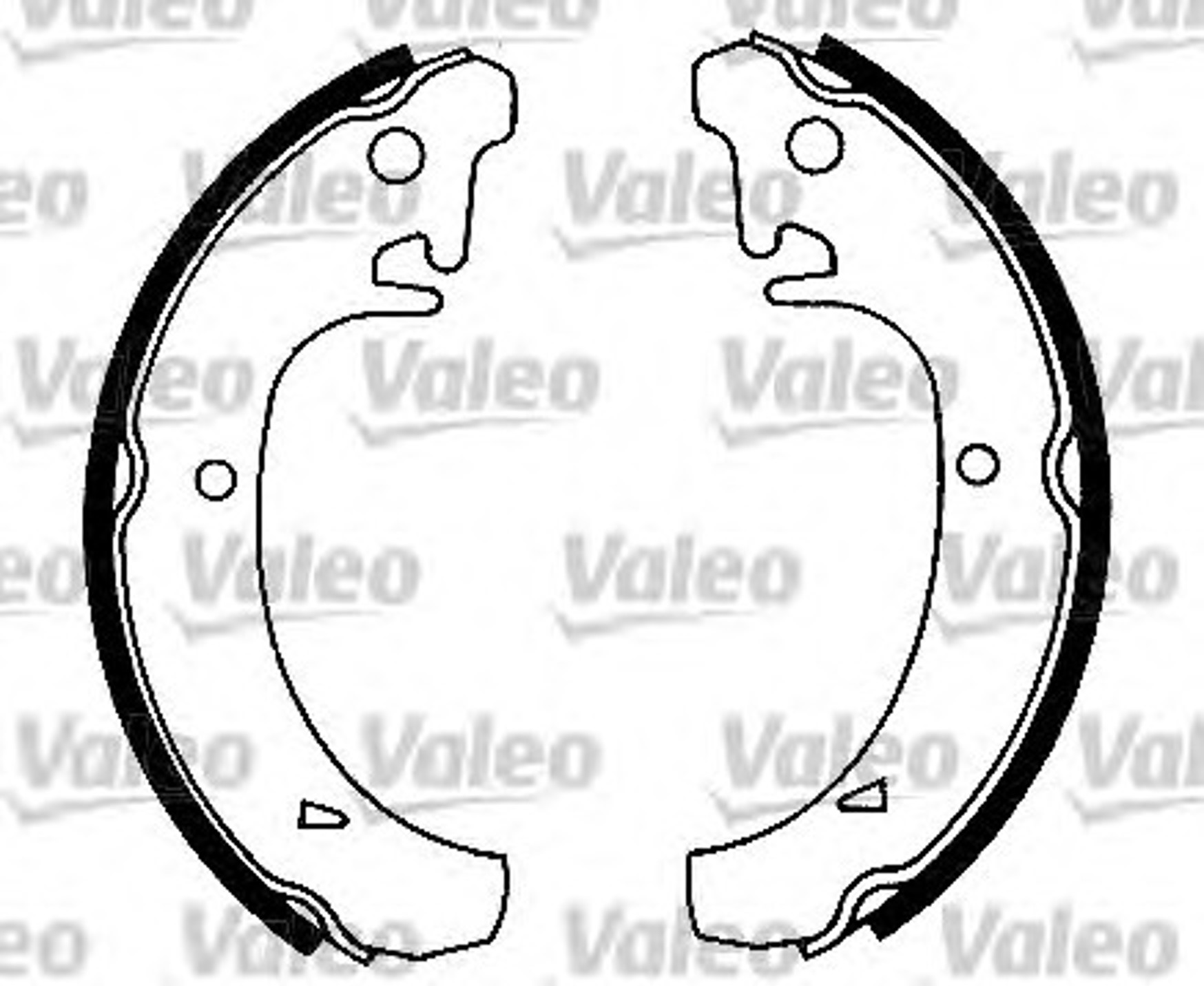 Колодки тормозные барабанные VALEO 562067