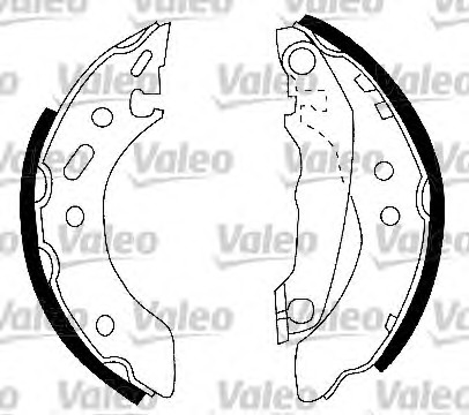 Комплект тормозных колодок VALEO 562085