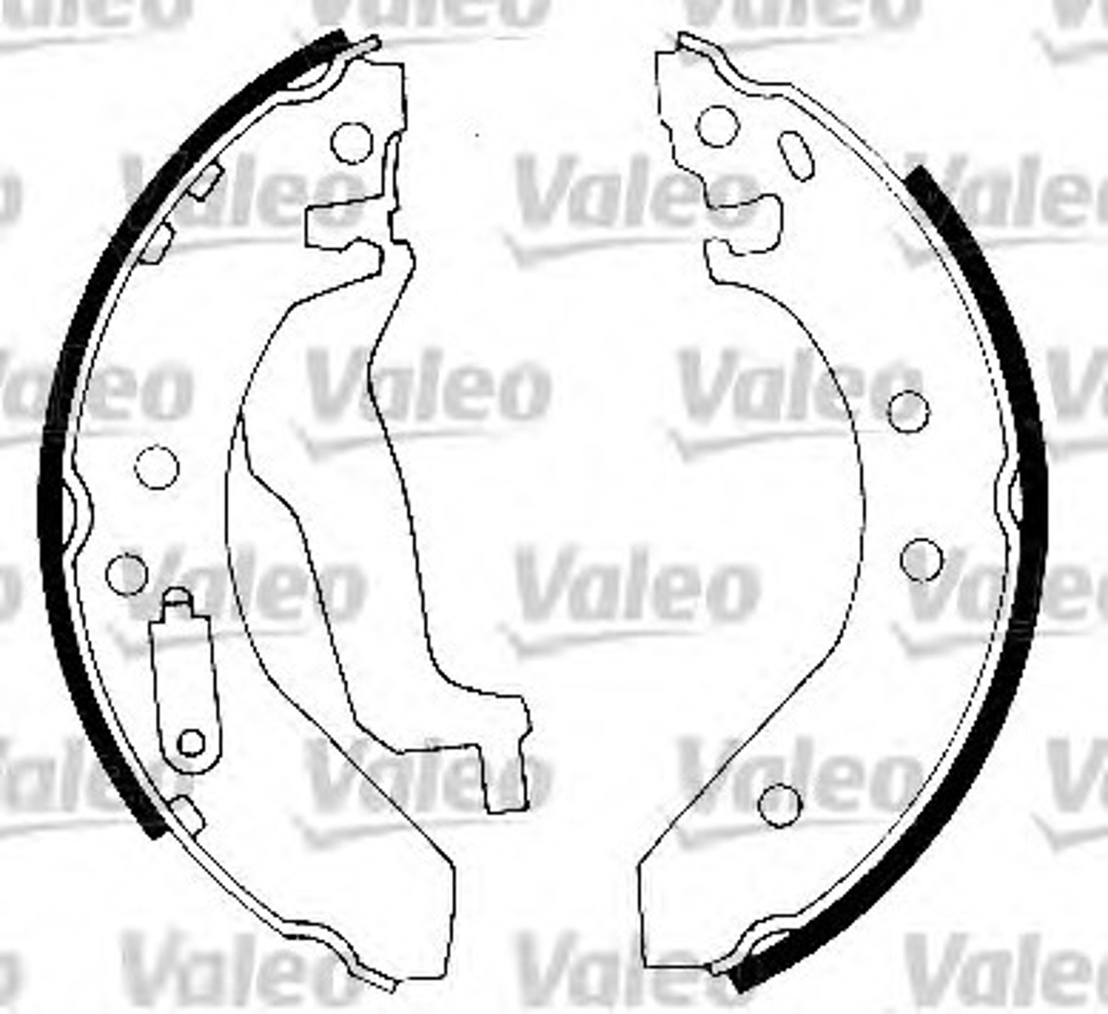 Комплект тормозных колодок VALEO 562087