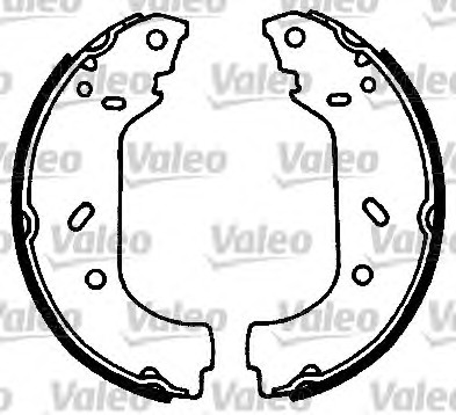 Колодки тормозные барабанные VALEO 562552