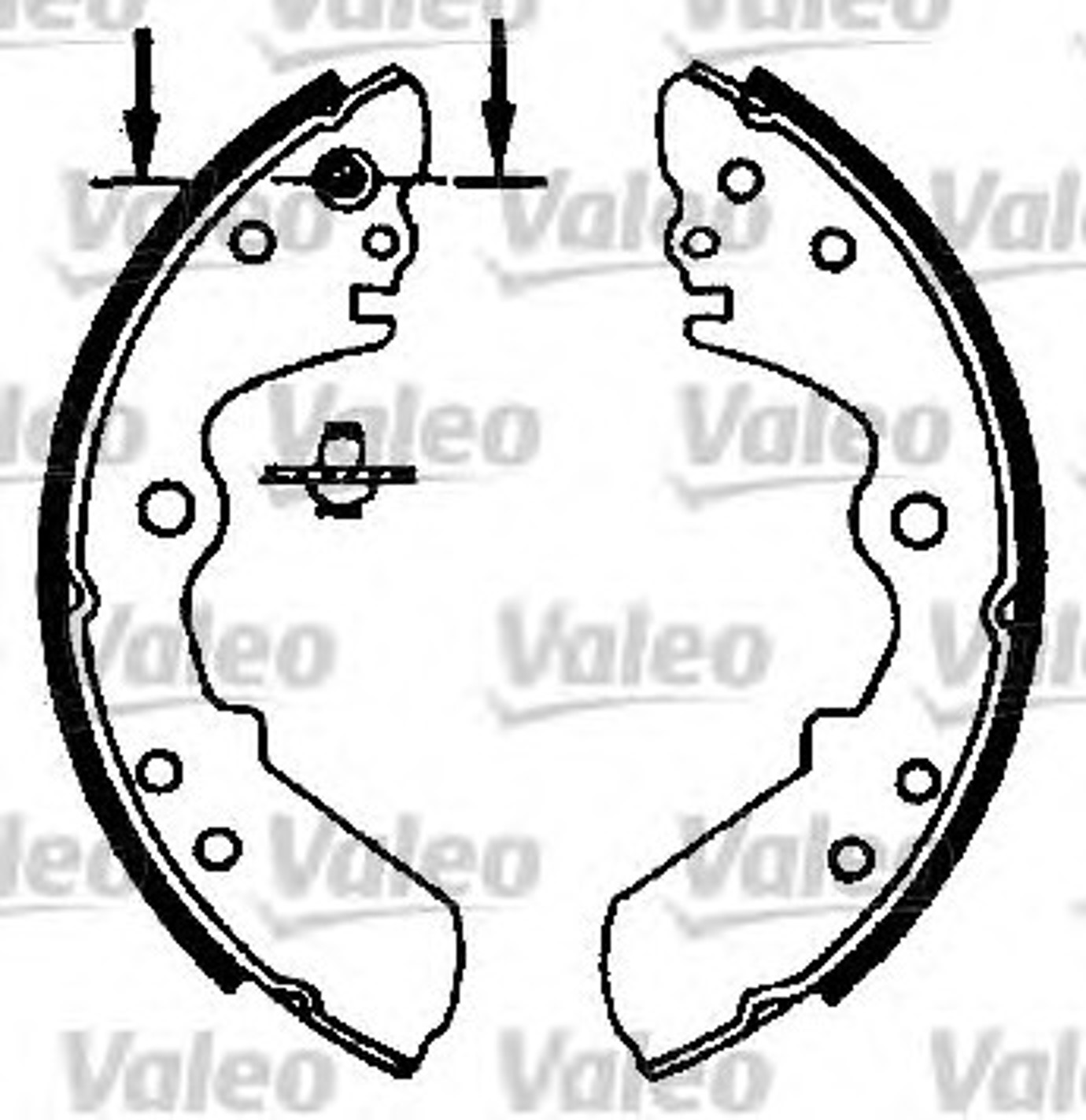 Комплект тормозных колодок VALEO 562598