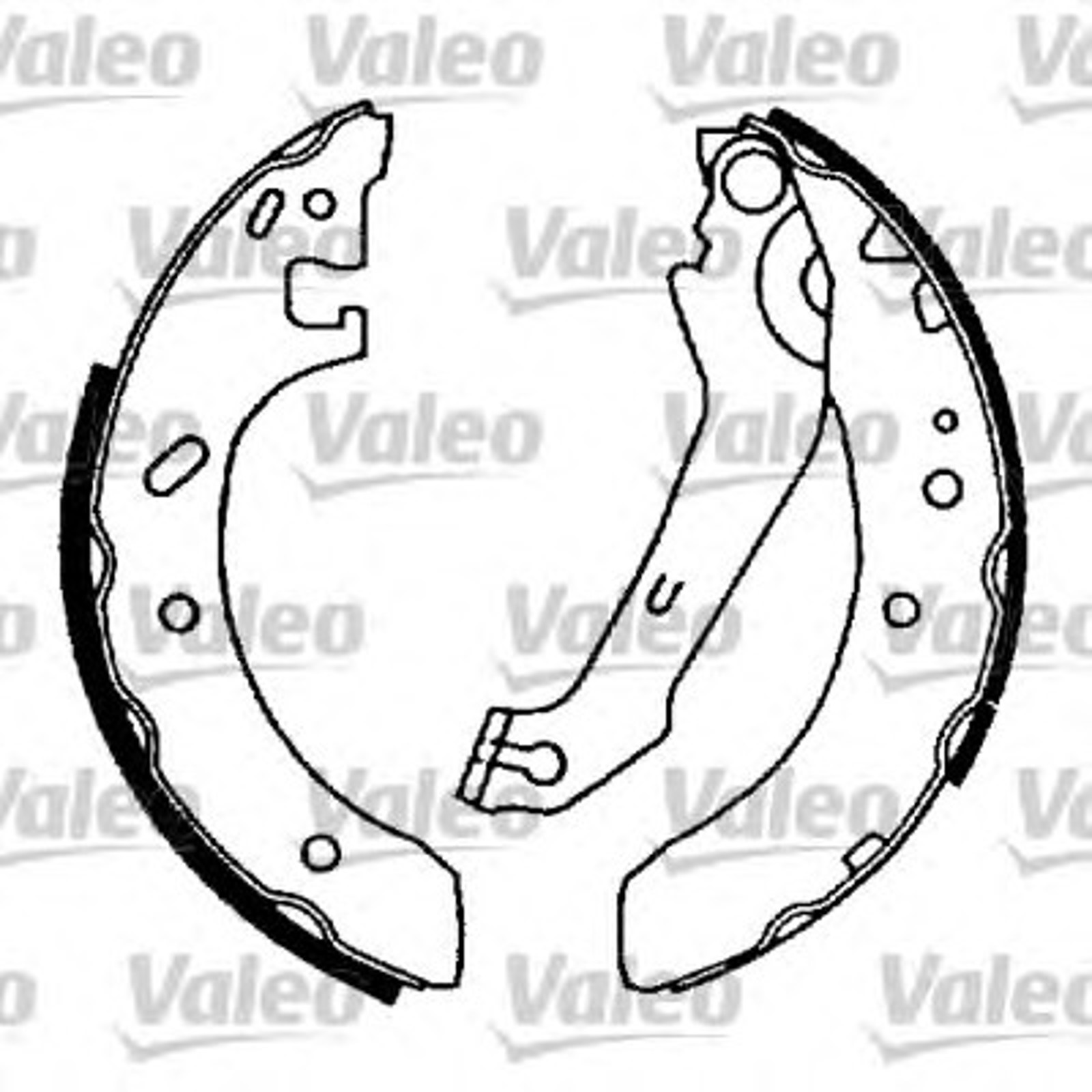 Колодки тормозные барабанные VALEO 562632