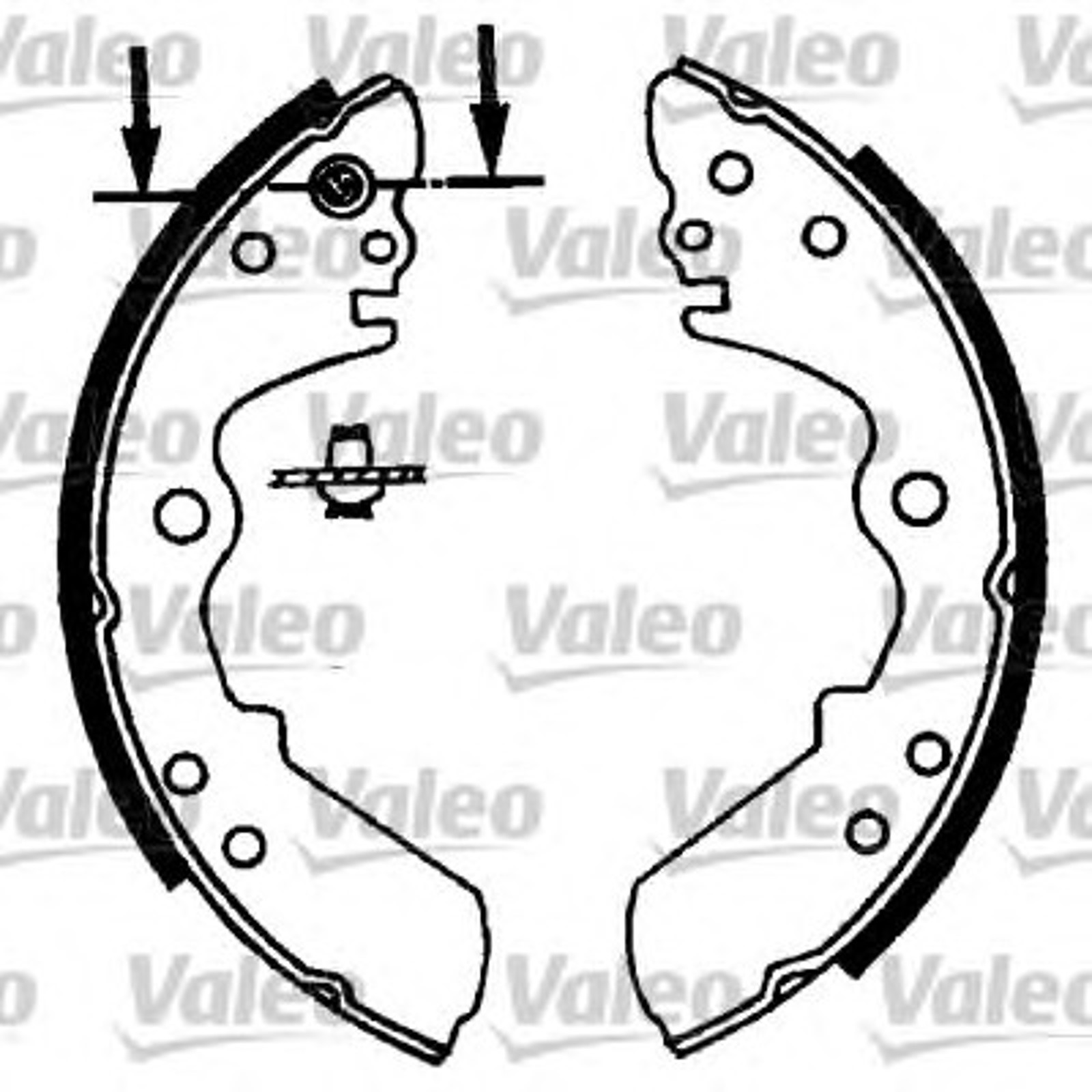 Комплект тормозных колодок VALEO 562719