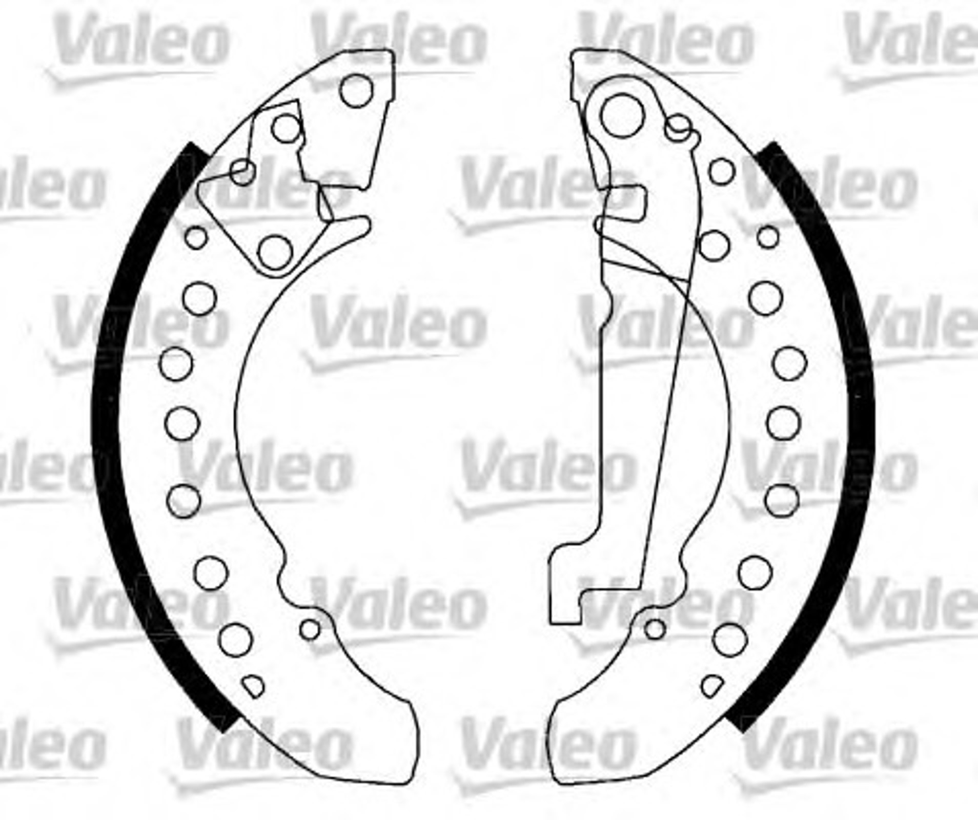 Колодки тормозные барабанные VALEO 562769
