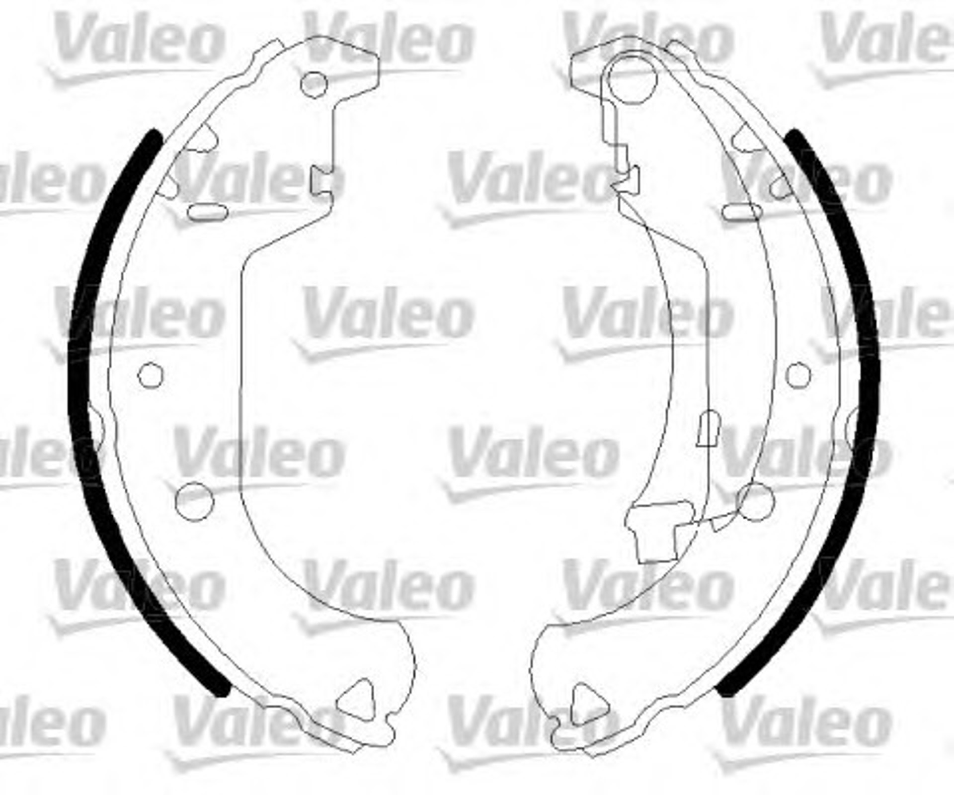 562806 VALEO Колодки тормозные барабанные