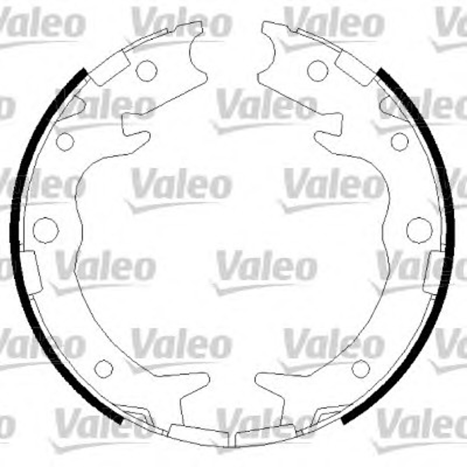 Колодки тормозные барабанные VALEO 564016