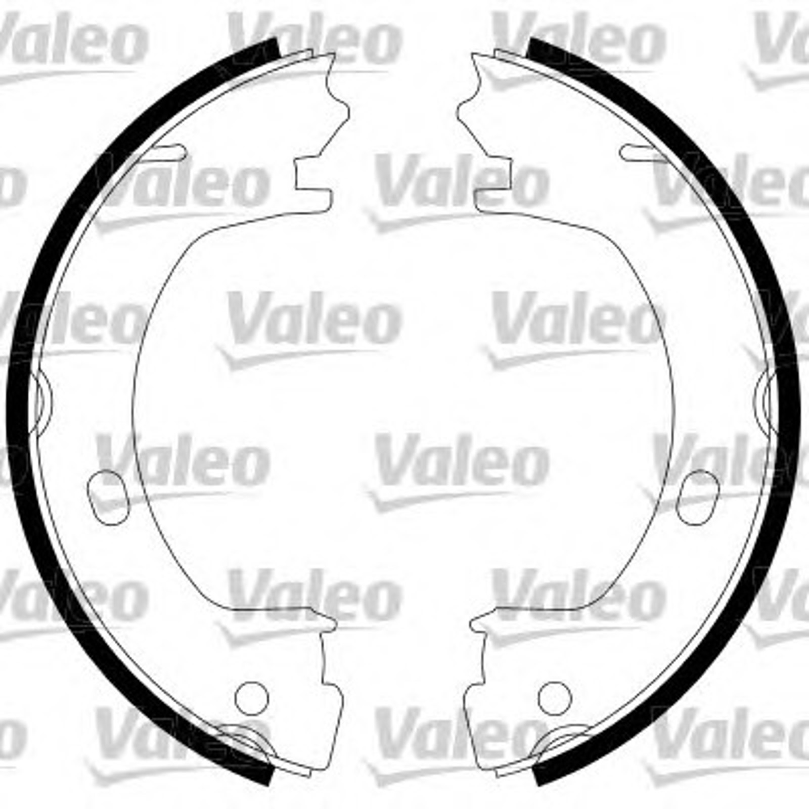 Колодки тормозные барабанные VALEO 564017