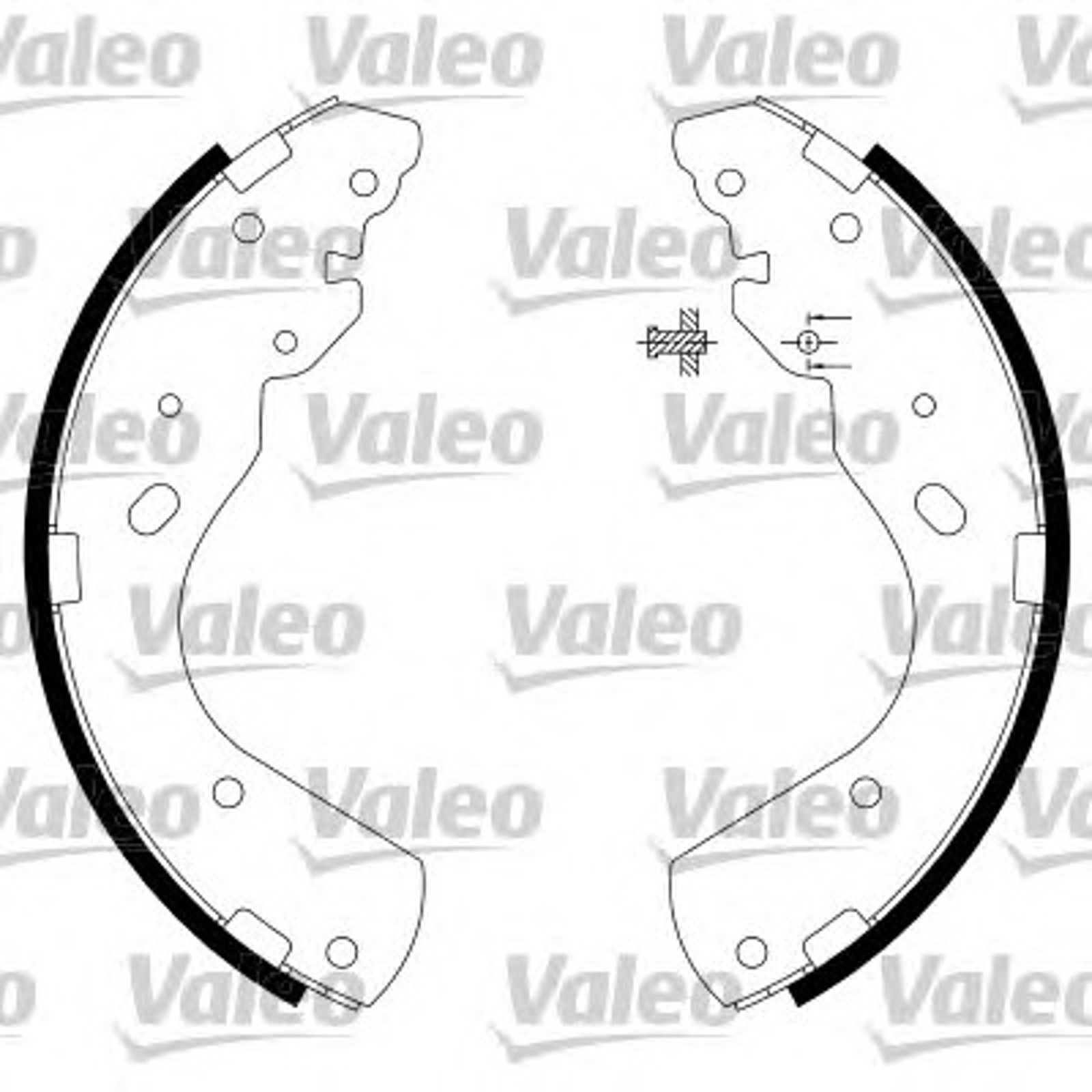Колодки тормозные барабанные VALEO 564032
