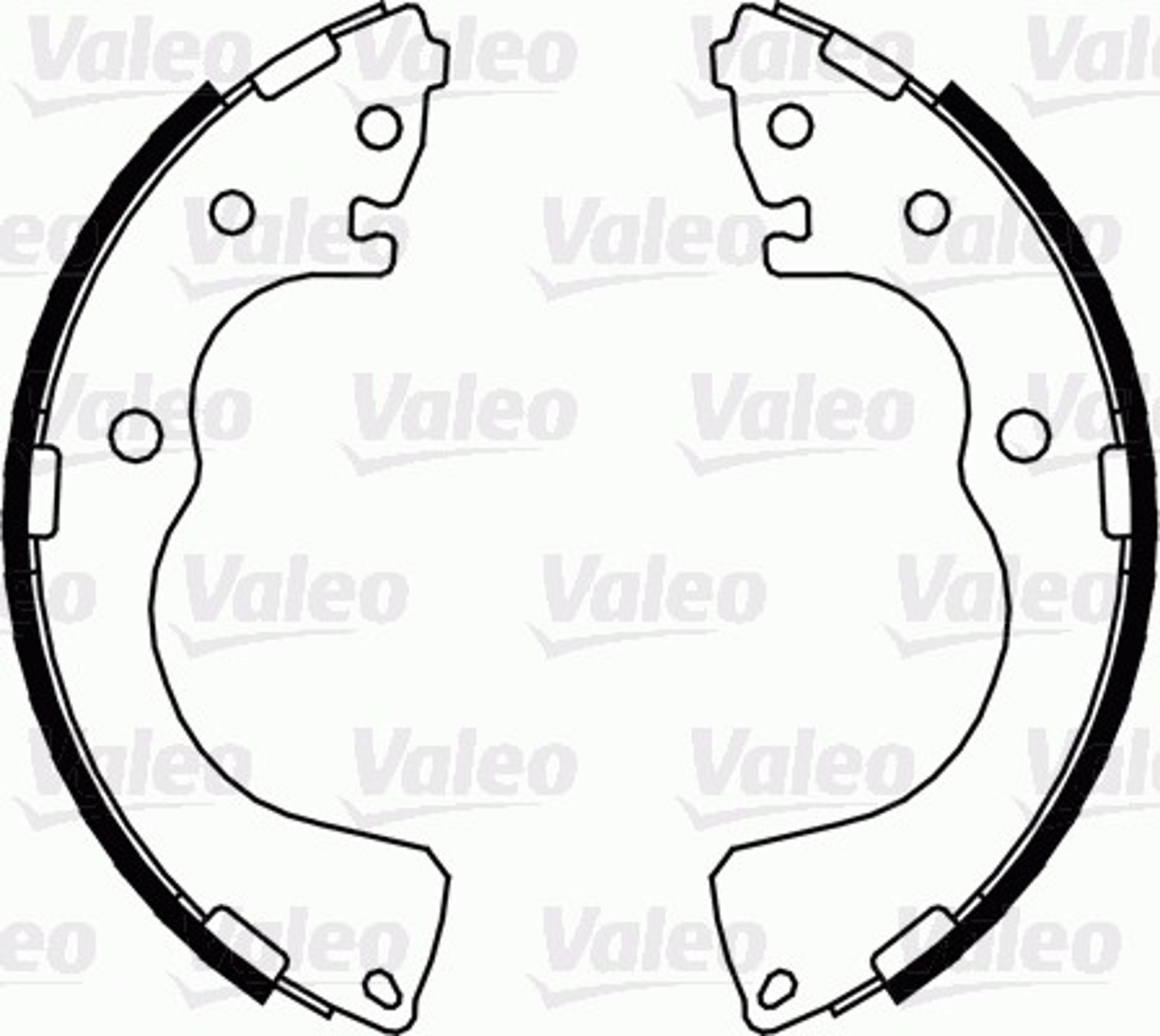 Колодки тормозные барабанные VALEO 564092