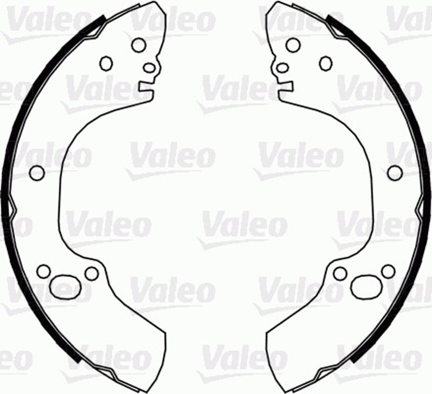 Колодки тормозные барабанные VALEO 564101