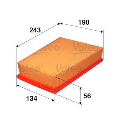 585029 VALEO Фильтр воздушный