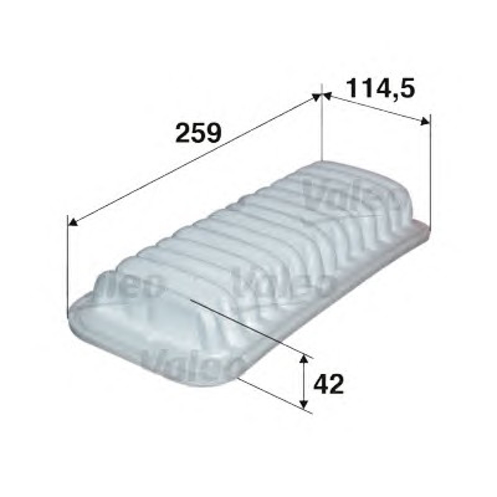 Фильтр воздушный VALEO 585059