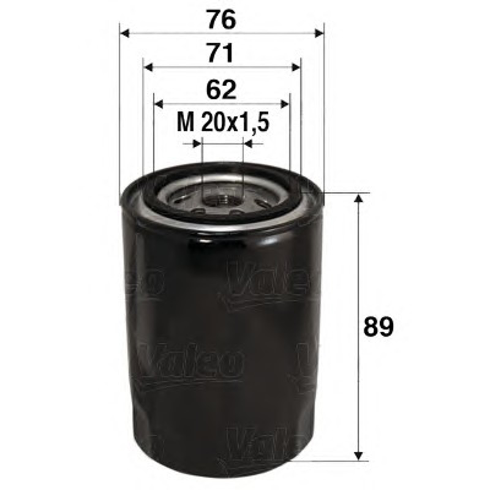 Фильтр масляный VALEO 586000