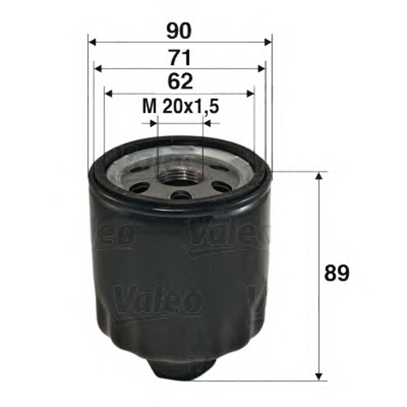Фильтр масляный VALEO 586004