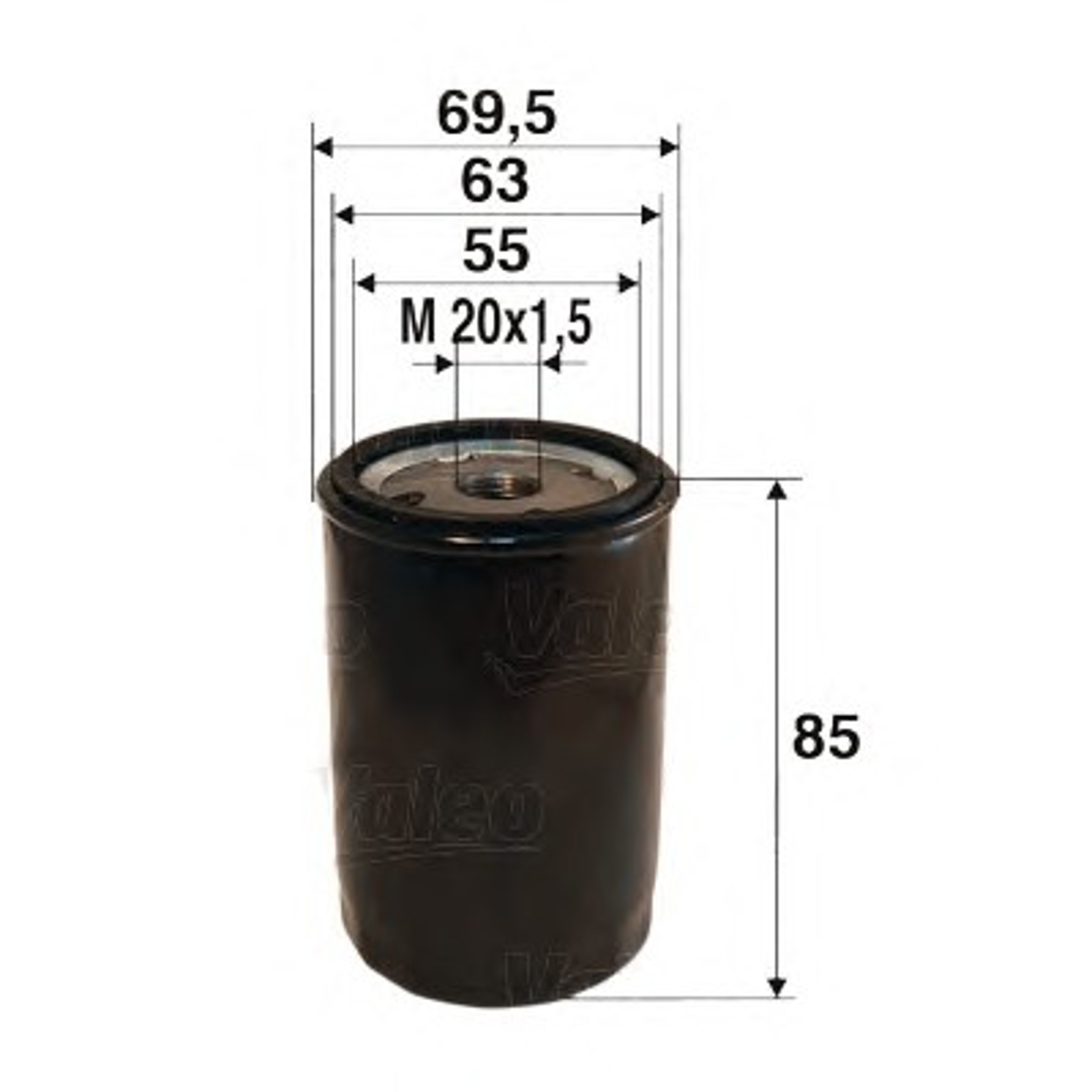 Фильтр масляный VALEO 586021