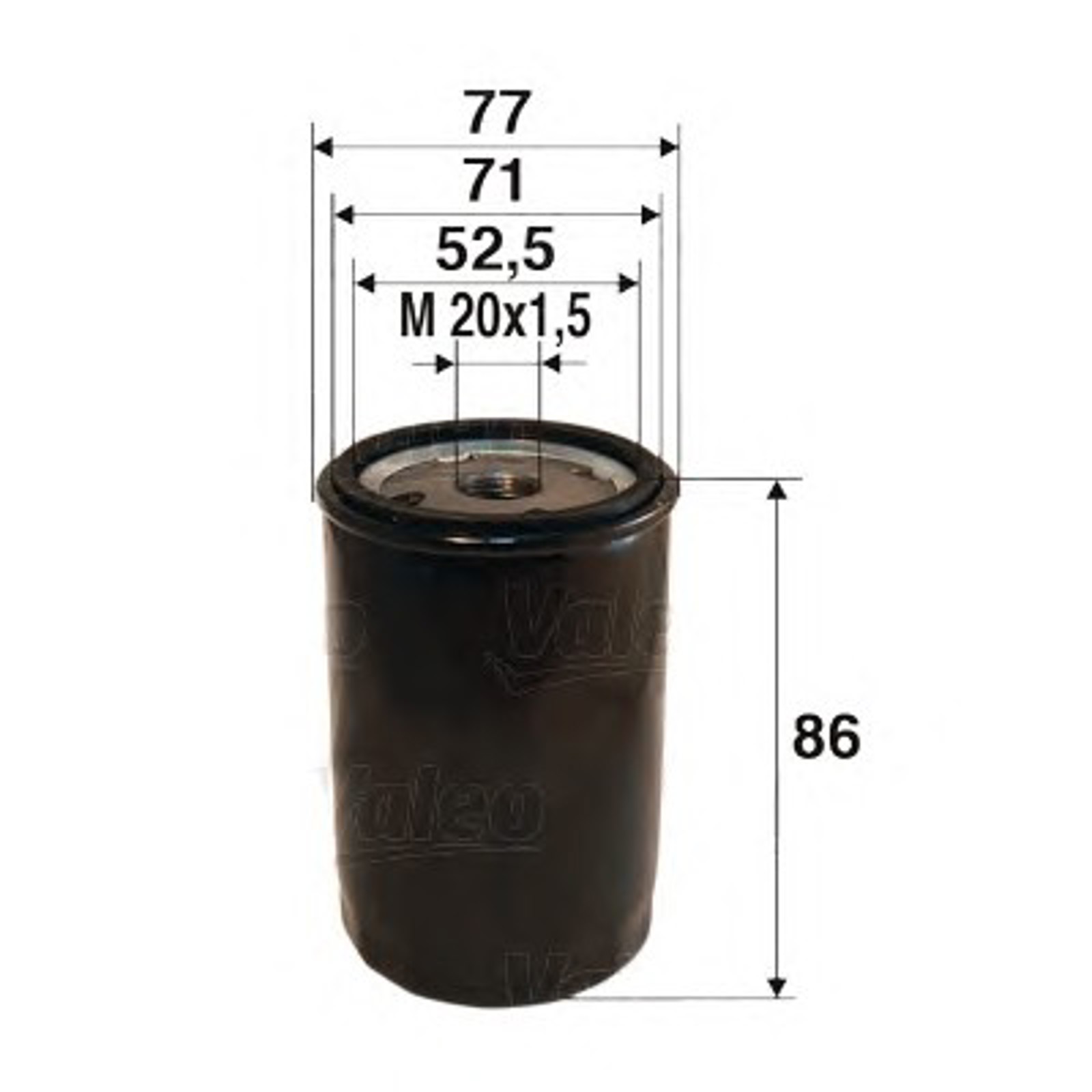Фильтр масляный VALEO 586027
