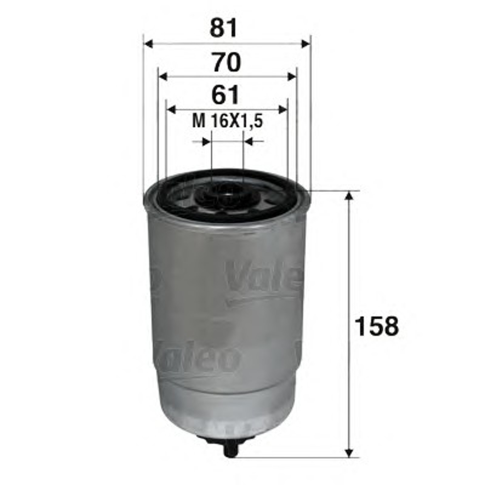 Фильтр топливный VALEO 587700
