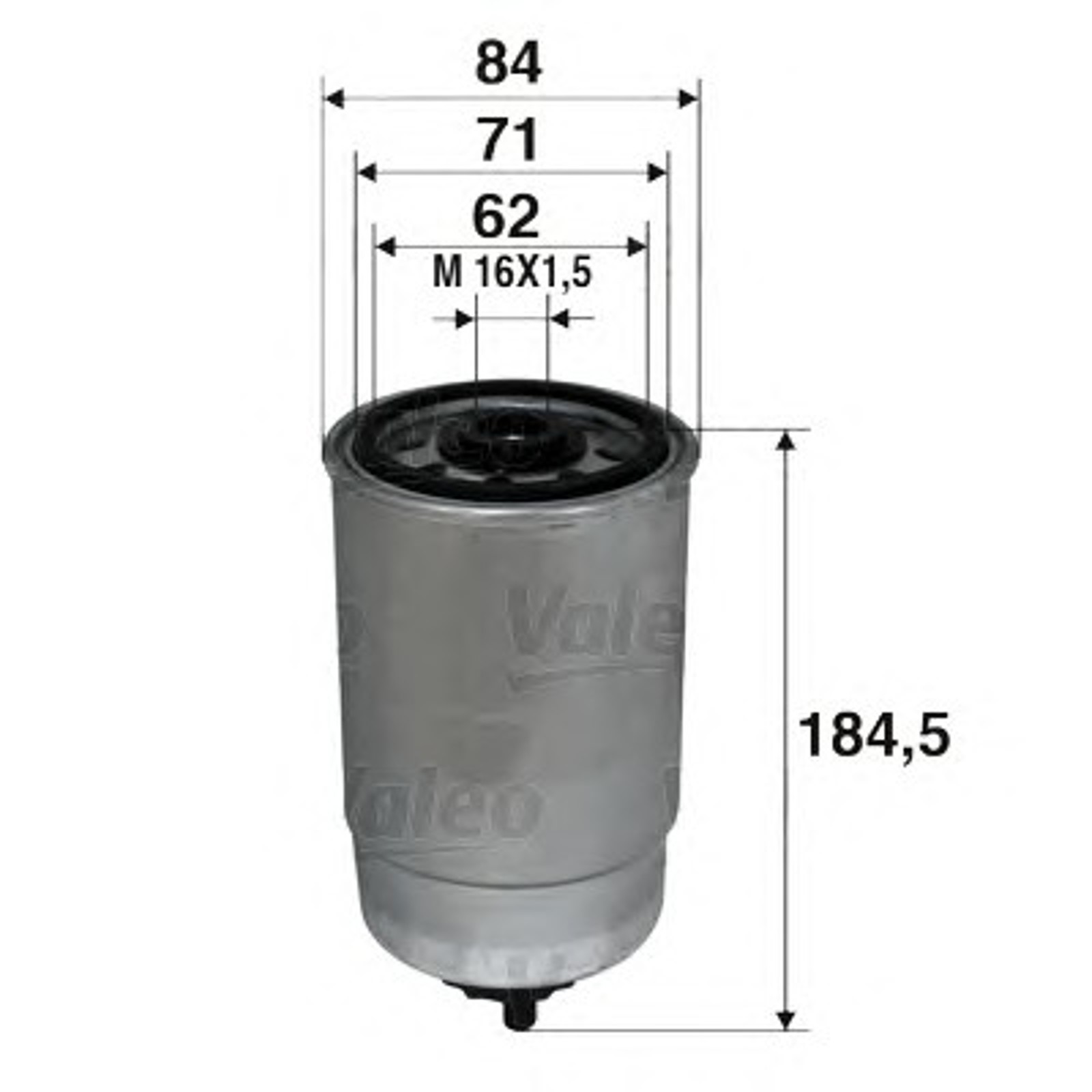 Фильтр топливный VALEO 587724