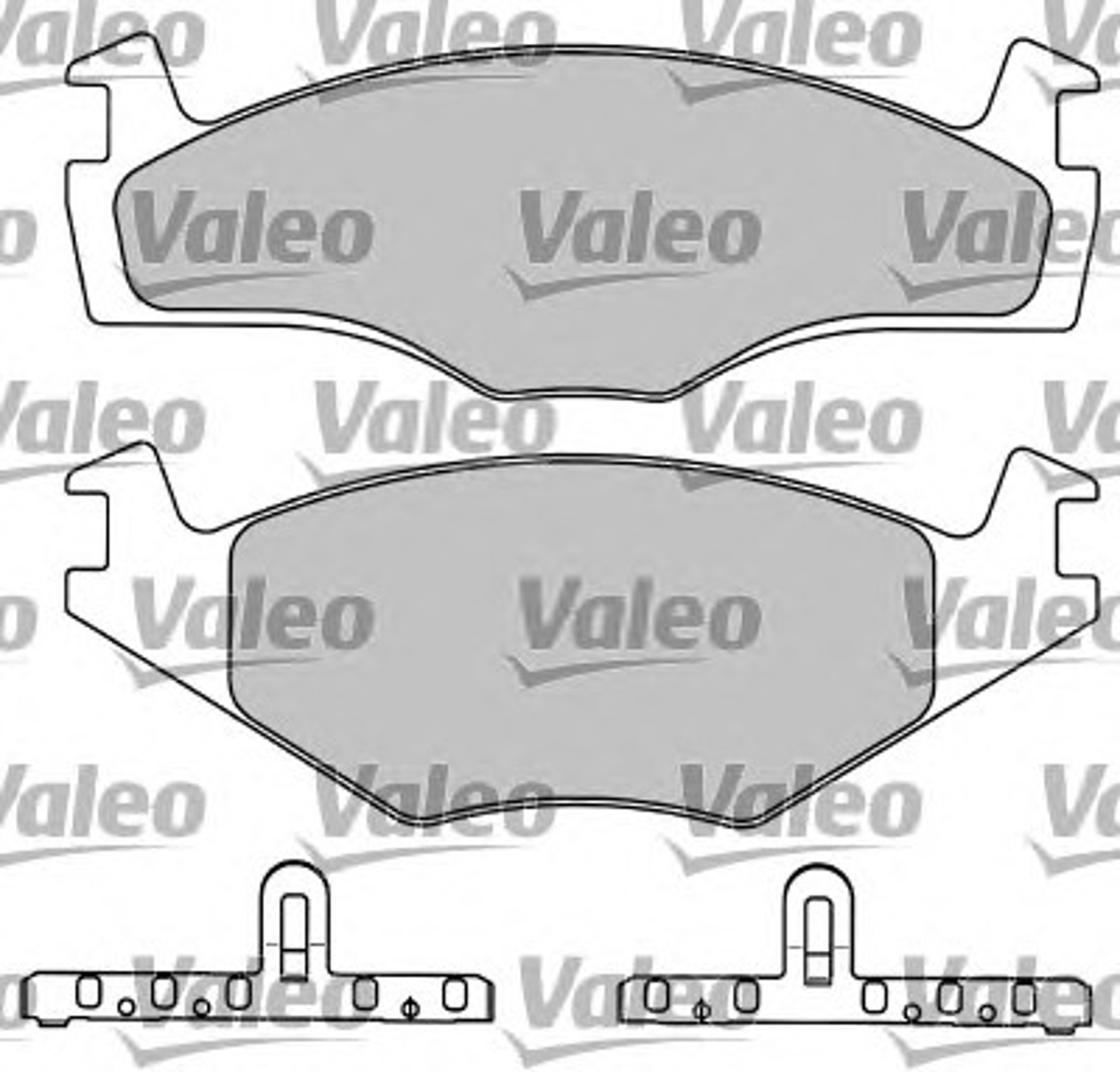 597046 VALEO Комплект тормозных колодок, дисковый тормоз