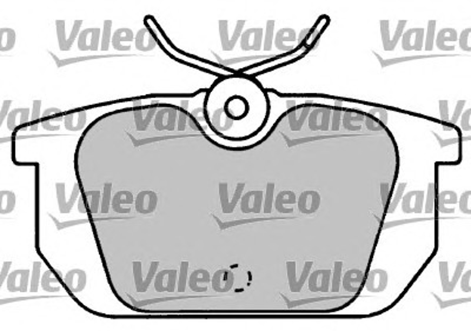 597048 VALEO Комплект тормозных колодок, дисковый тормоз