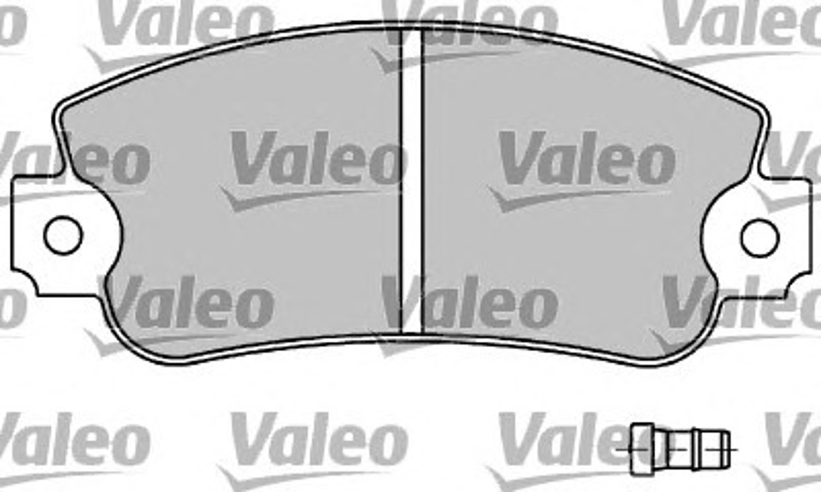 597104 VALEO Колодки тормозные дисковые