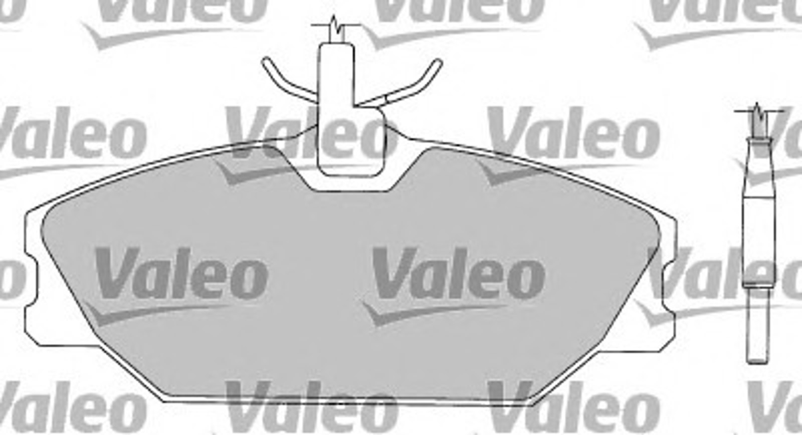 597135 VALEO Комплект тормозных колодок, дисковый тормоз