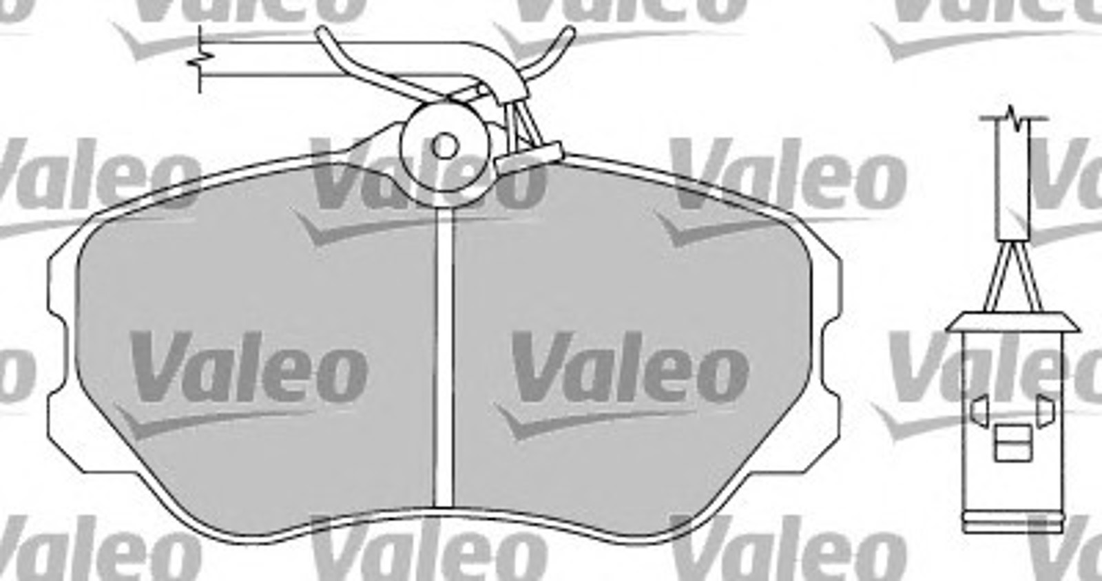 597161 VALEO Колодки тормозные дисковые