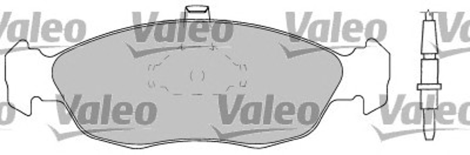 597166 VALEO Колодки тормозные дисковые