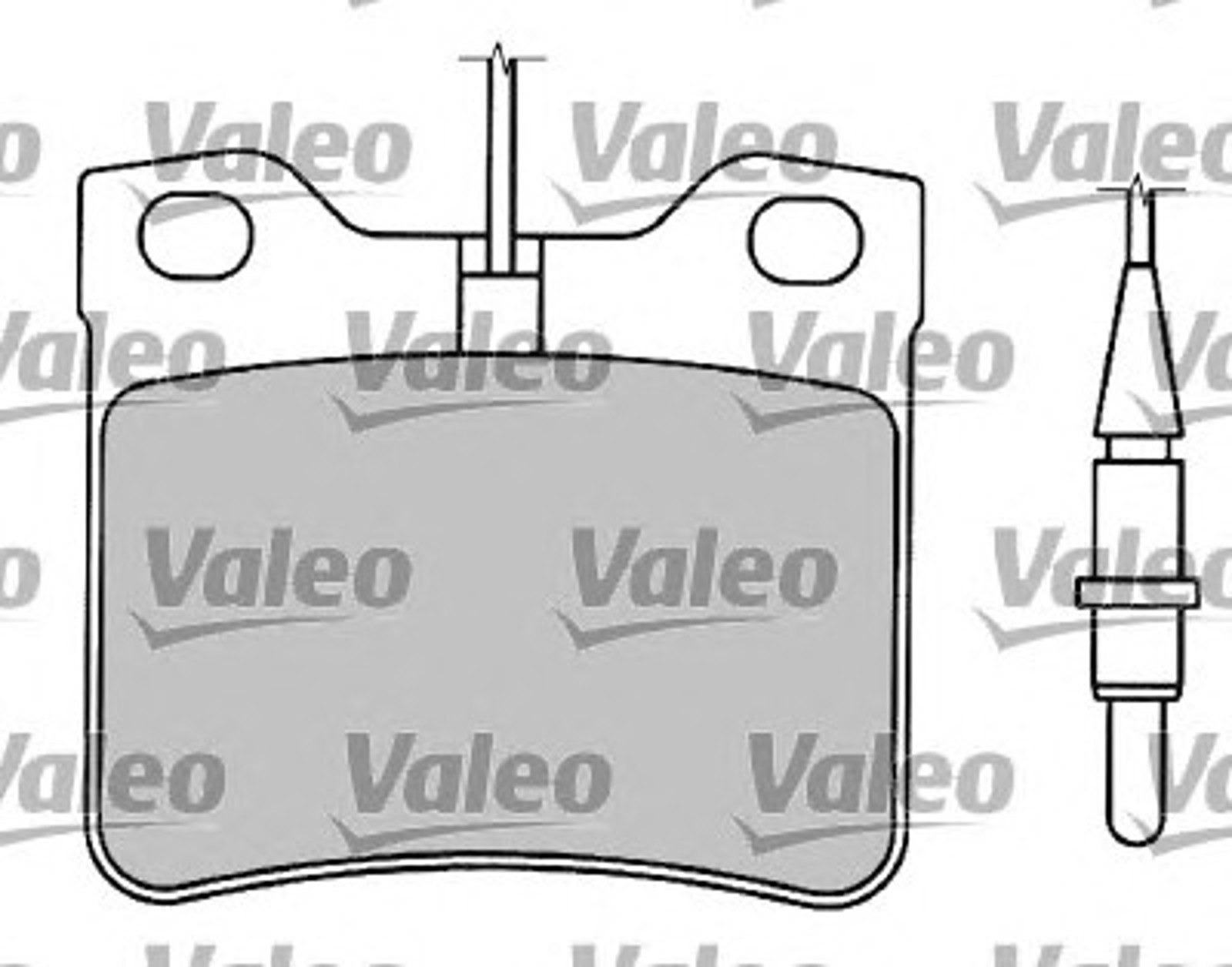 597243 VALEO Колодки тормозные дисковые