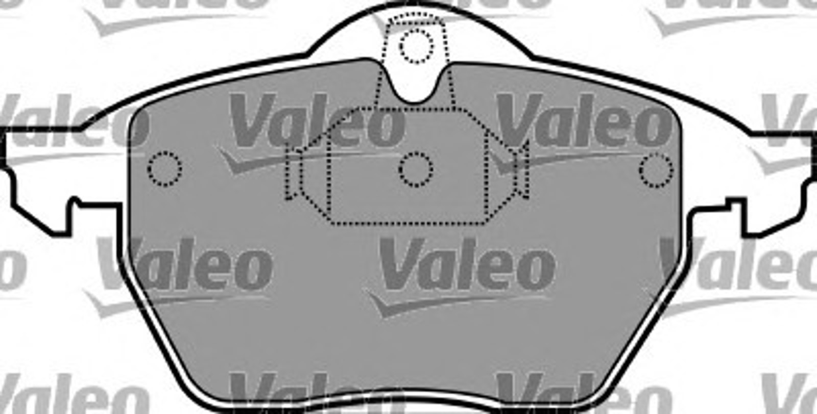 597277 VALEO Комплект тормозных колодок, дисковый тормоз