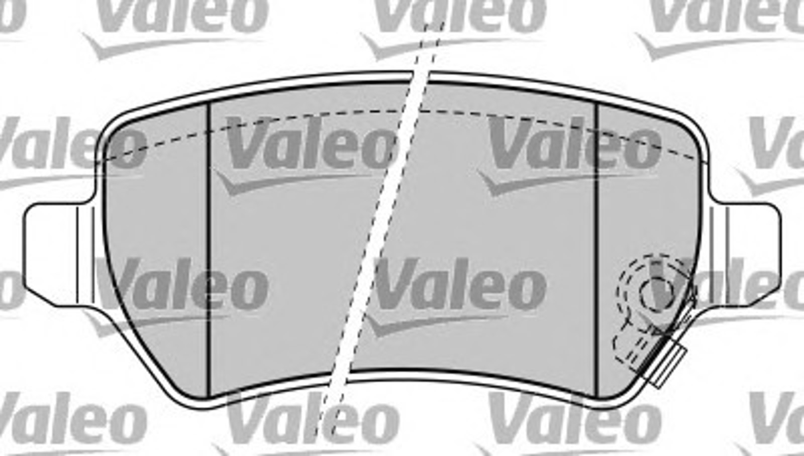 597385 VALEO Комплект тормозных колодок, дисковый тормоз