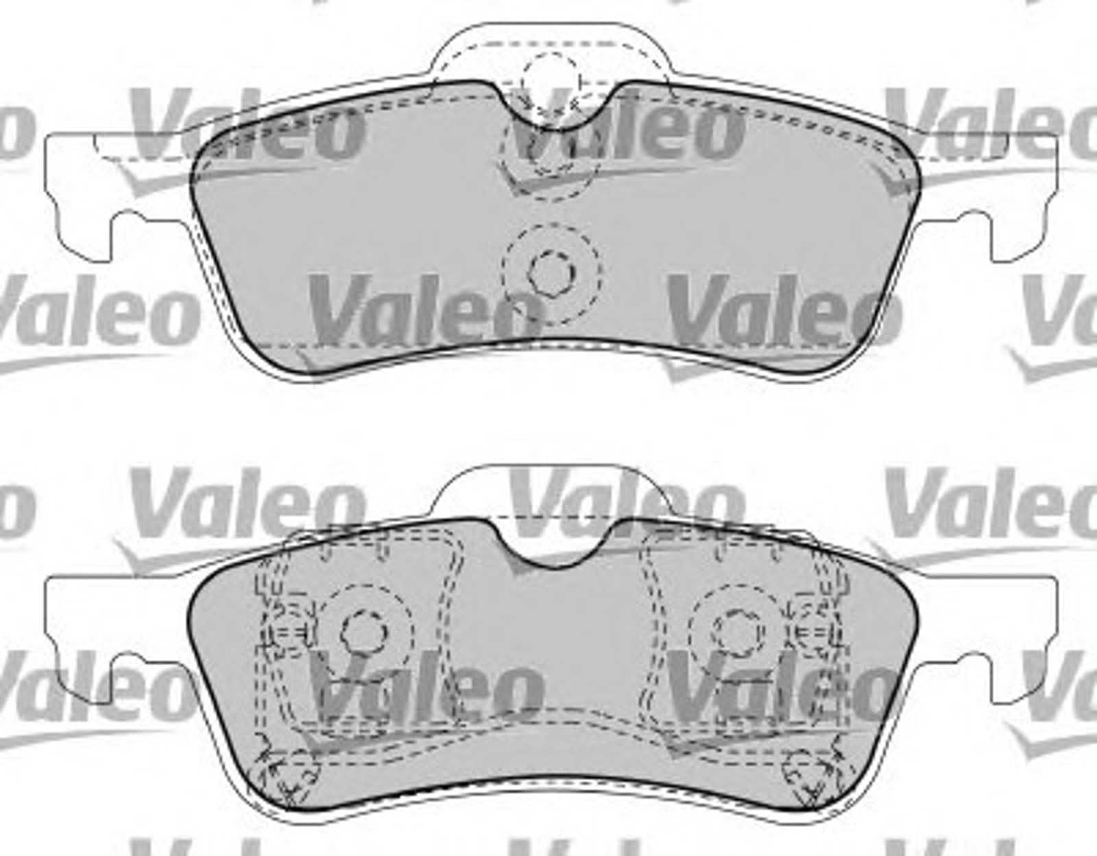 597405 VALEO Комплект тормозных колодок, дисковый тормоз