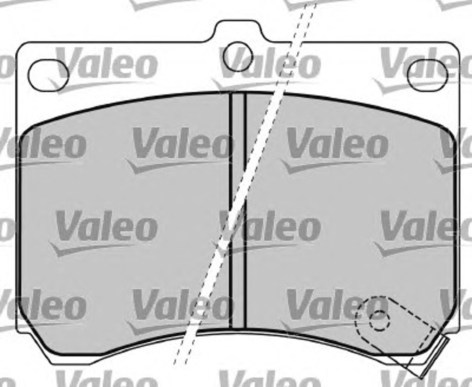 597417 VALEO Комплект тормозных колодок, дисковый тормоз