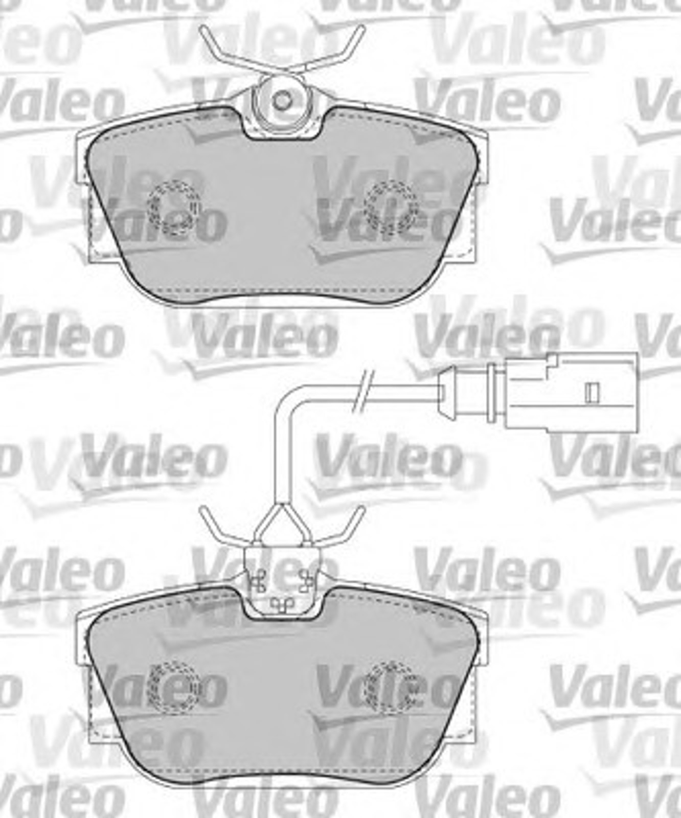 597436 VALEO Комплект тормозных колодок, дисковый тормоз