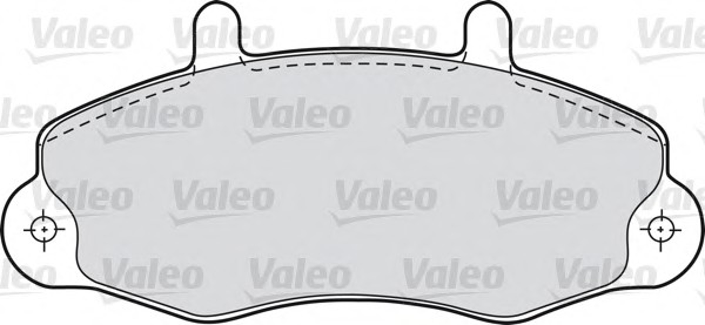 Комплект тормозных колодок дисковый тормоз VALEO 598036