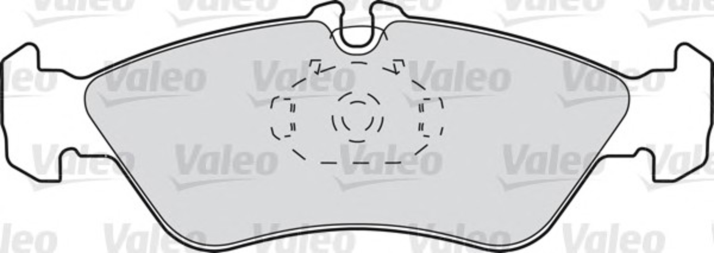 Колодки тормозные дисковые VALEO 598046