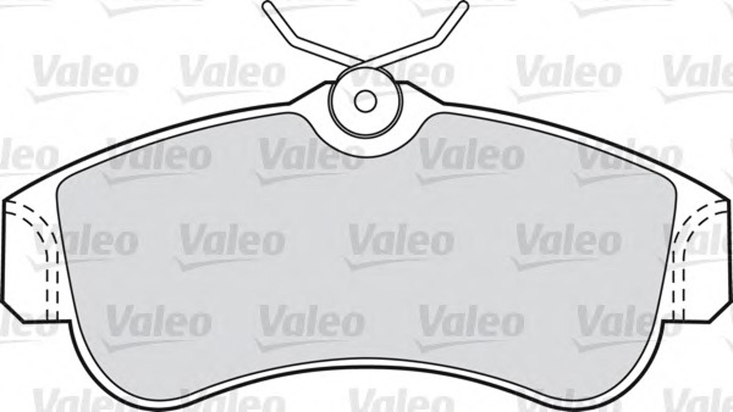 Комплект тормозных колодок дисковый тормоз VALEO 598054