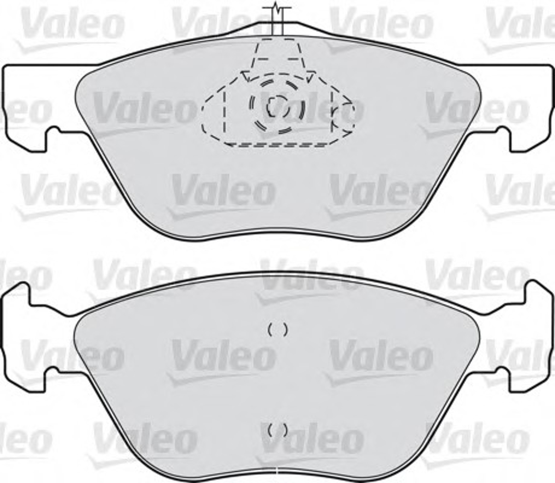 Колодки тормозные дисковые VALEO 598065