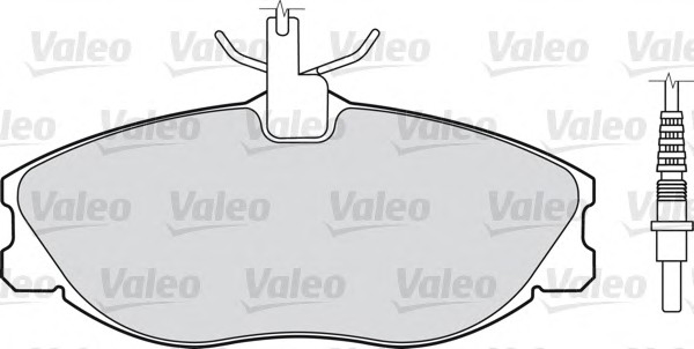 Комплект тормозных колодок дисковый тормоз VALEO 598069