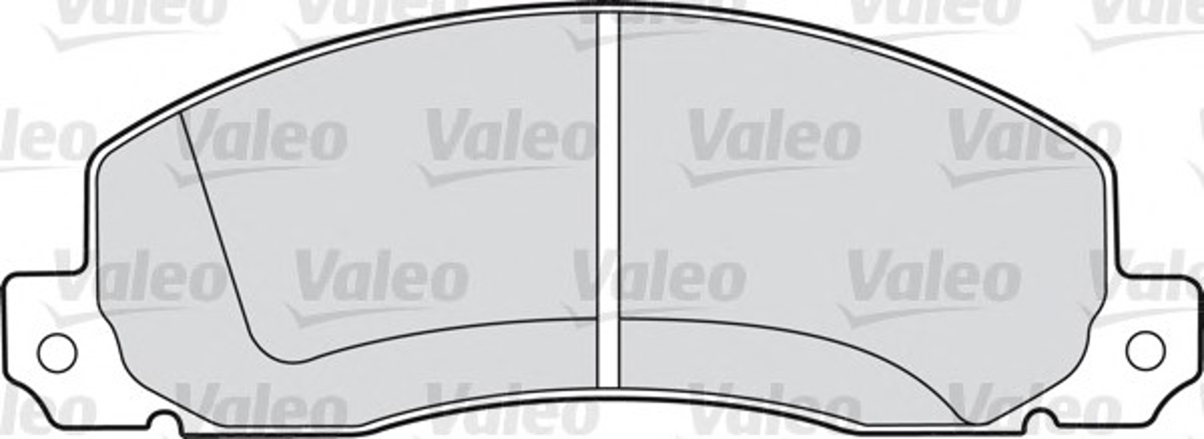 598086 VALEO Комплект тормозных колодок, дисковый тормоз