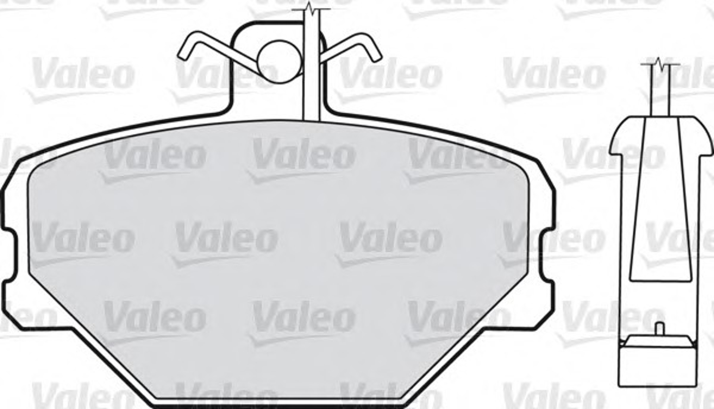 Комплект тормозных колодок дисковый тормоз VALEO 598095