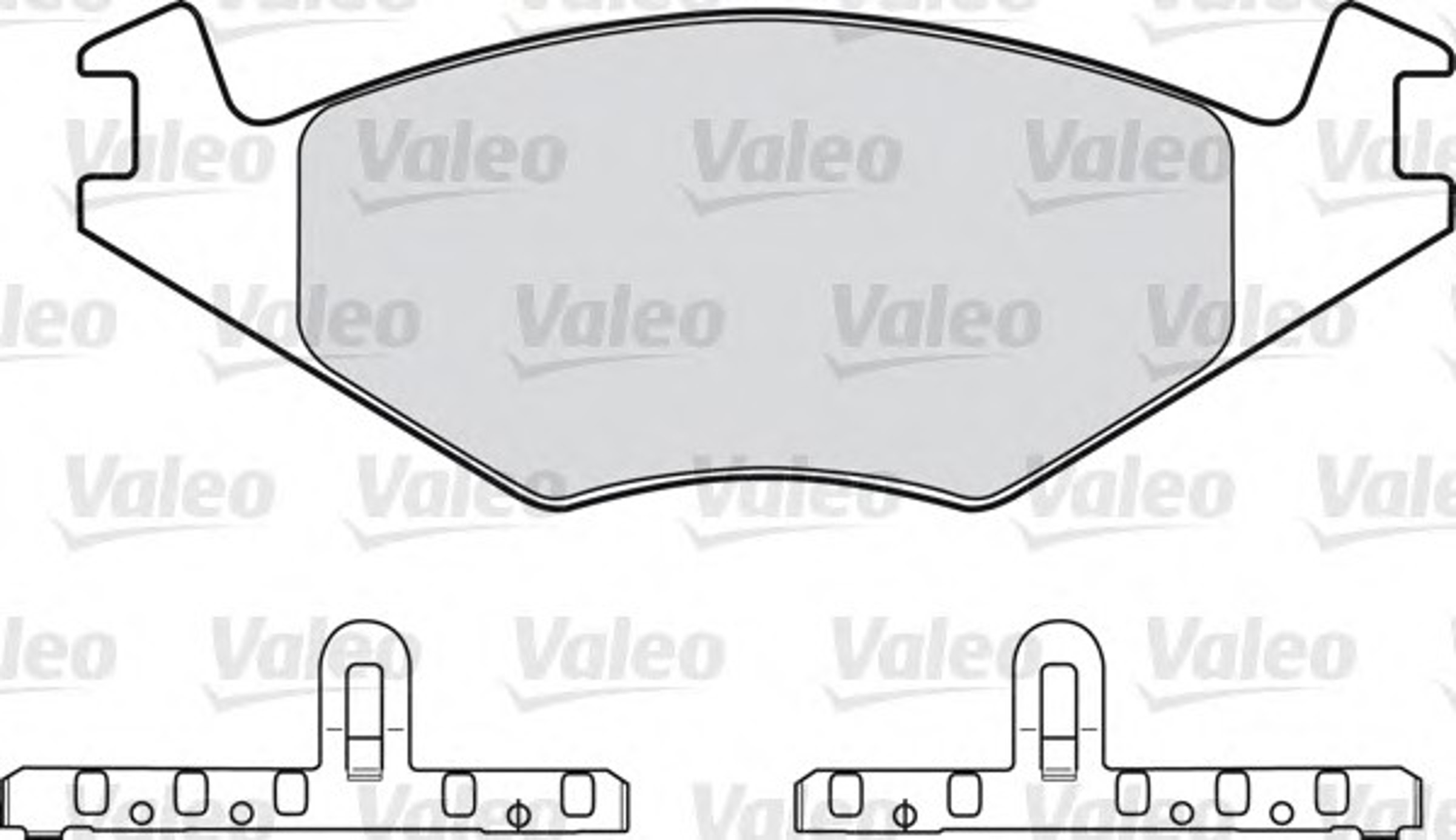 598127 VALEO Комплект тормозных колодок, дисковый тормоз