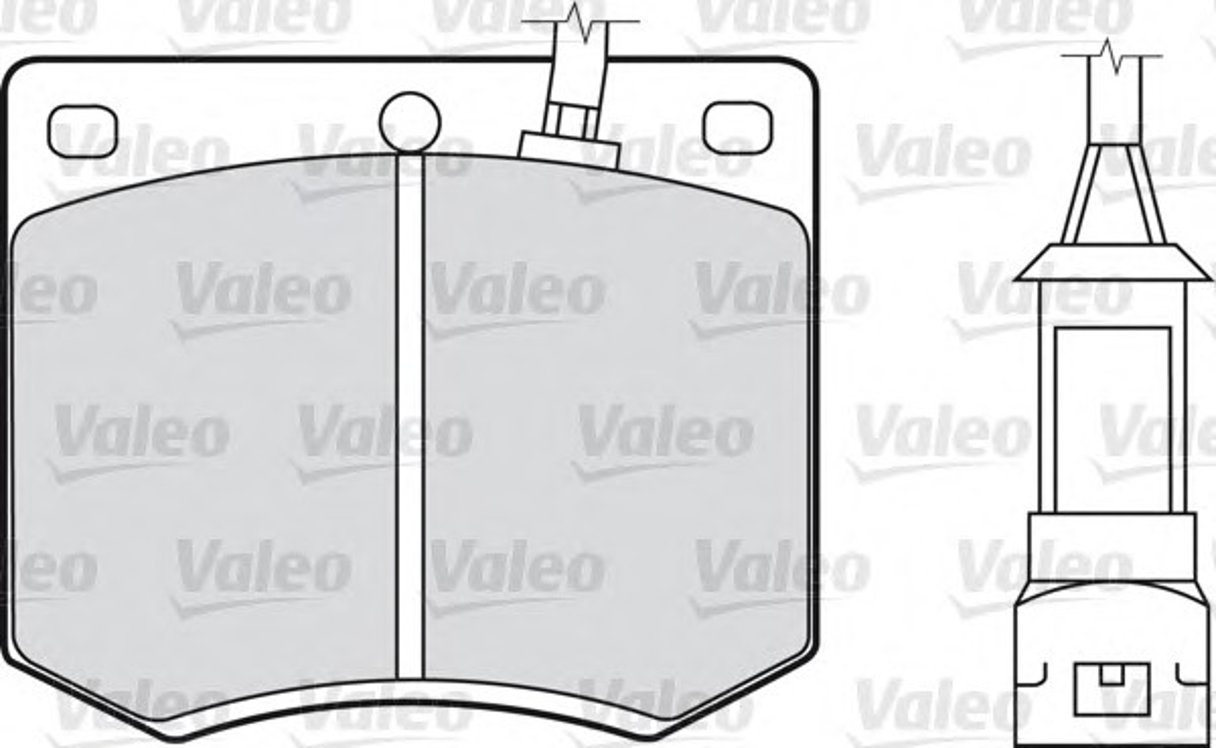Комплект тормозных колодок дисковый тормоз VALEO 598168