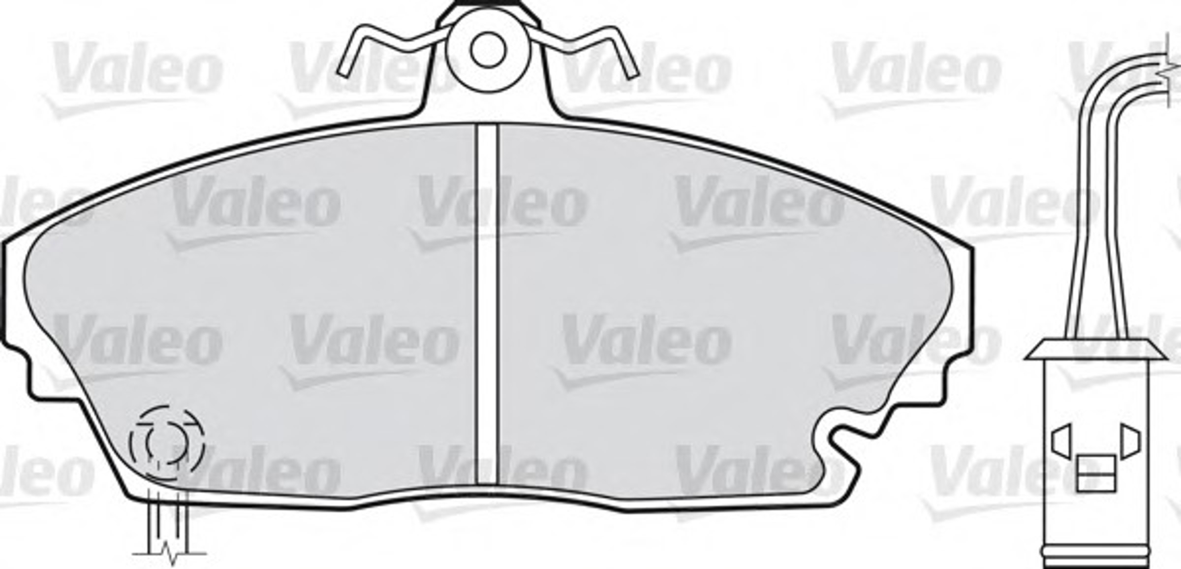 Колодки тормозные дисковые VALEO 598227