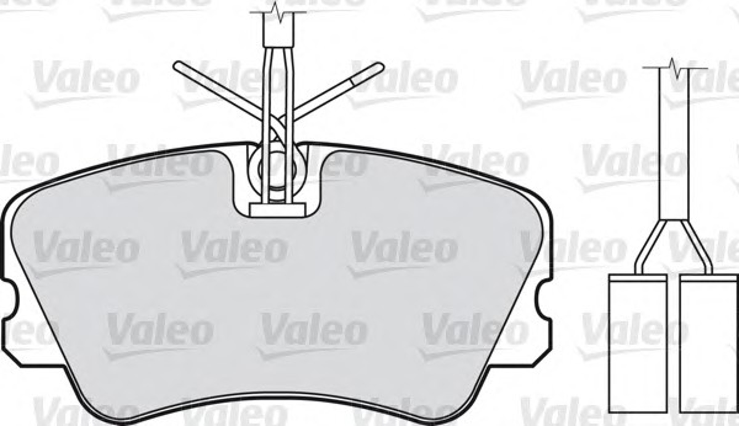 Колодки тормозные дисковые VALEO 598289